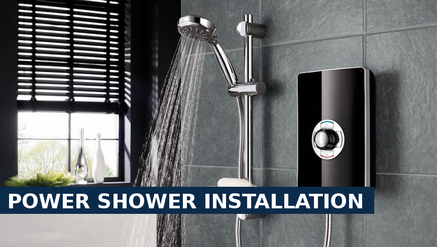Power shower installation Canbury